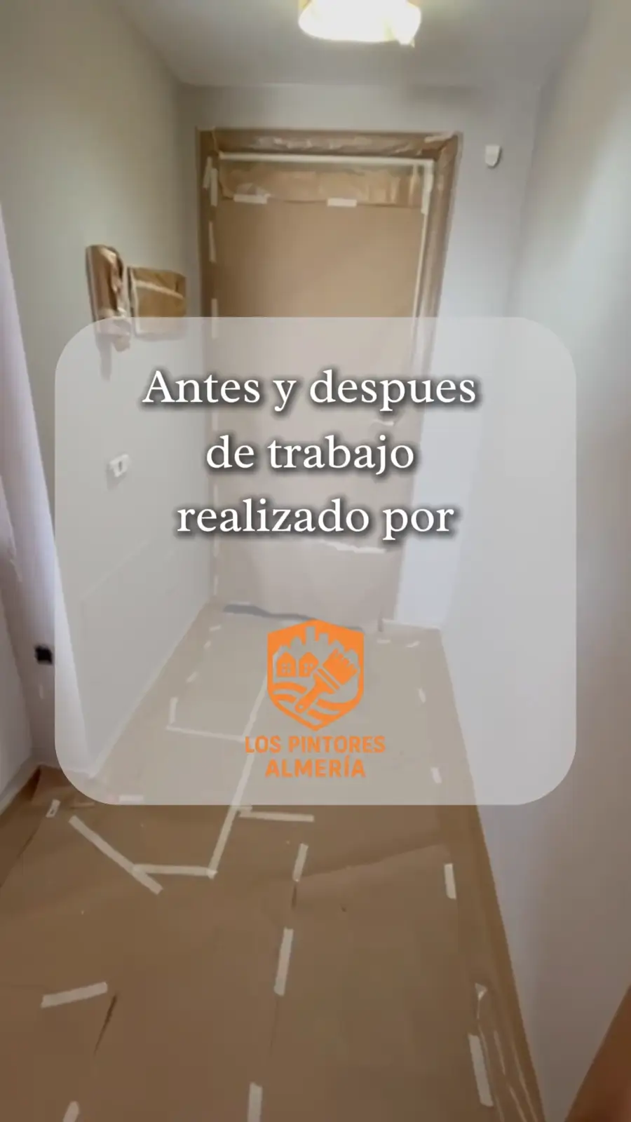 Antes y después de pintura interior en Almería: acabado final y protección del suelo